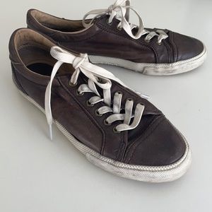 Frye Kira Low Top Leather Sneakers